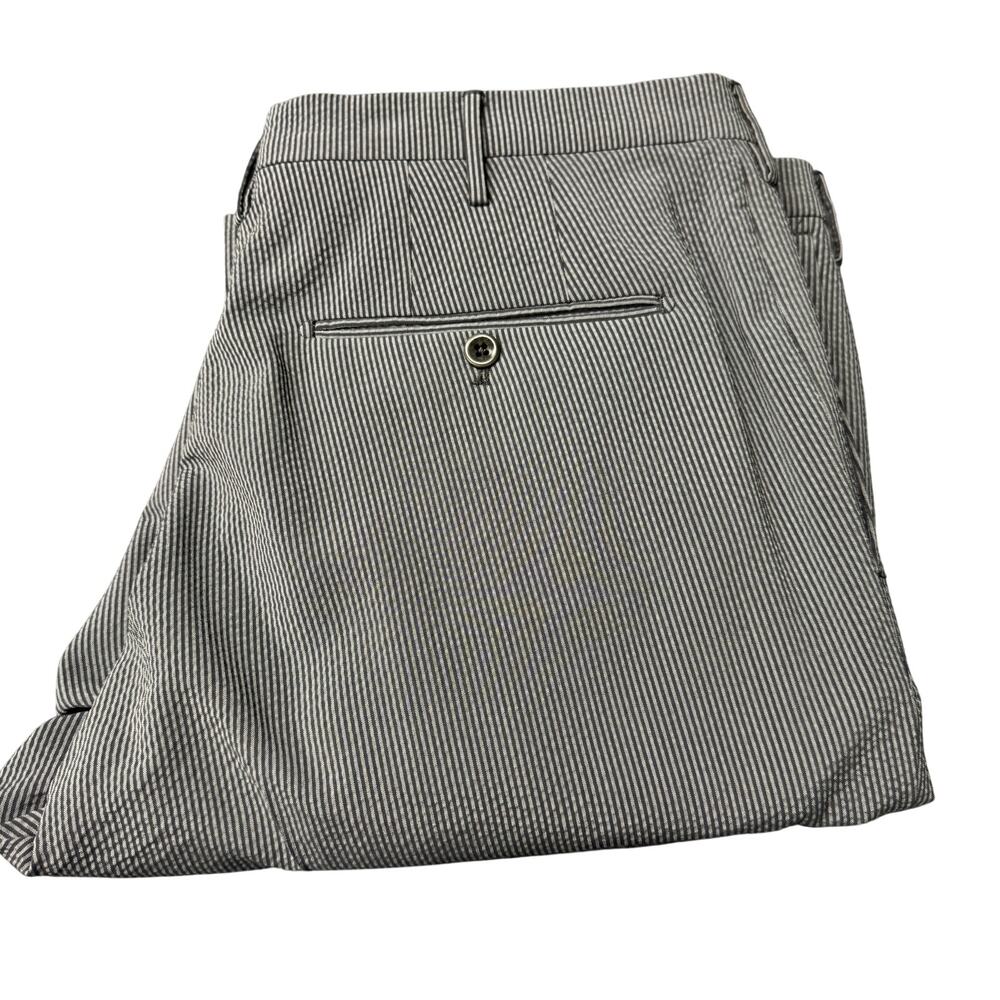 Slowear Incotex Pants Silksucker Gray Modern Fit Mens 38 (37x37 ACTUAL) Tall